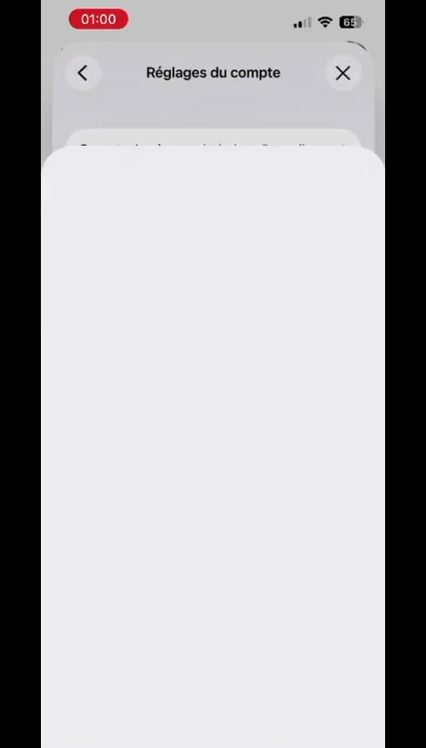 Réglages du compte Apple dans l'App Store sur iPhone