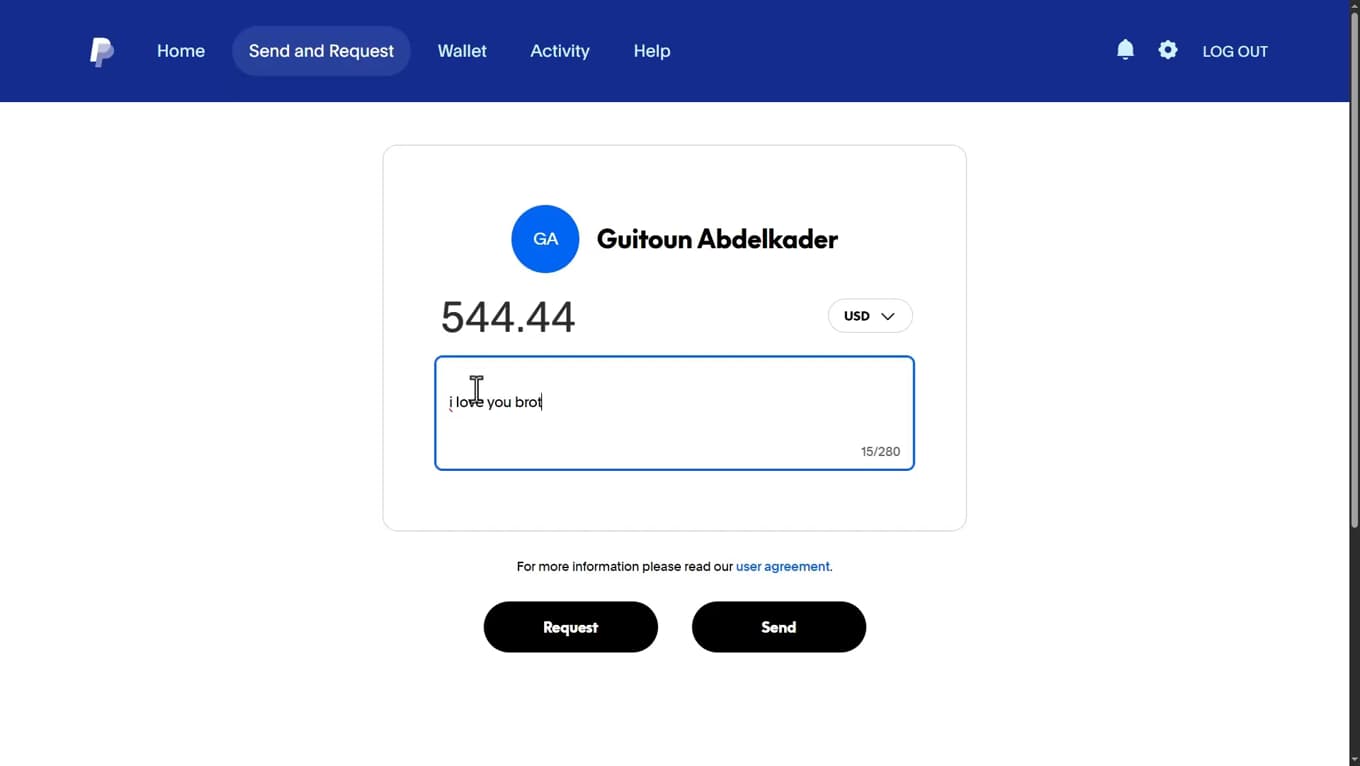 Choix du mode de financement PayPal : solde ou compte bancaire