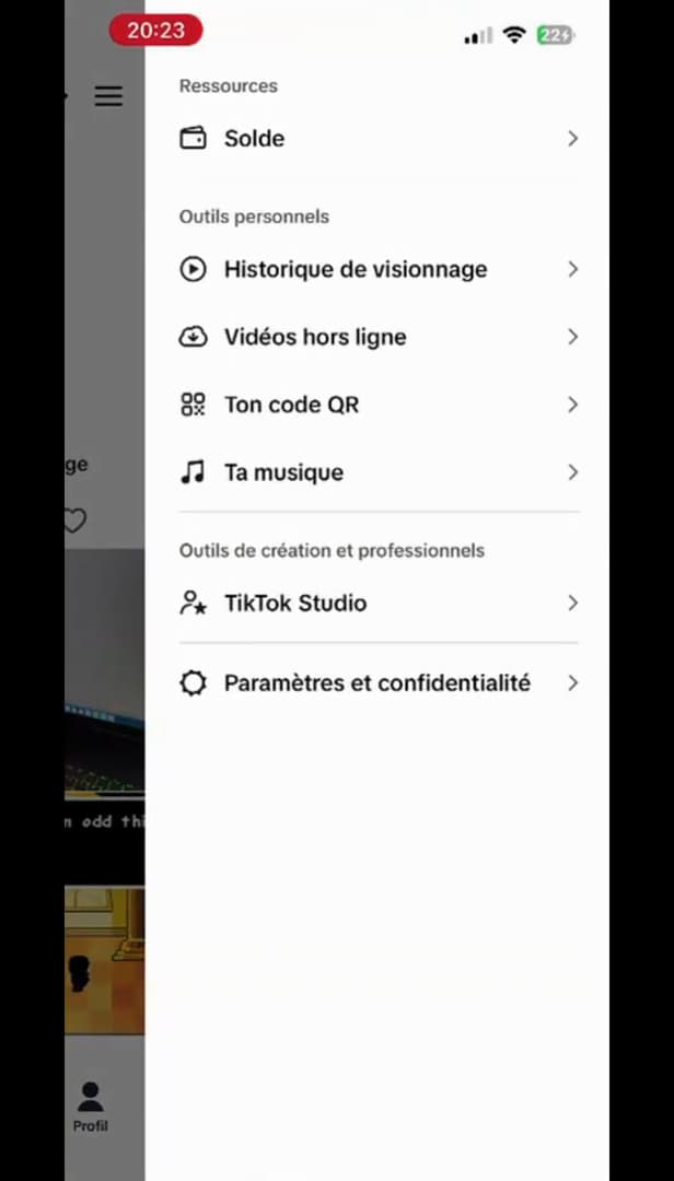 Paramètres et confidentialité de TikTok